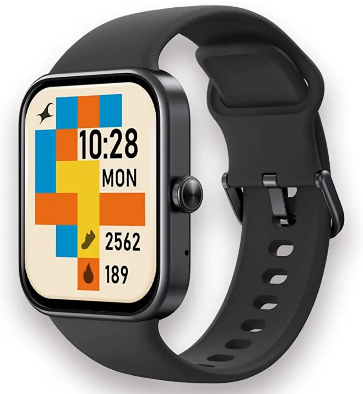 Fastrack Reflex Vox Smartwatch|Alexa Built-in|Bright HD Display|Upto 10 Days Battery|5 ATM Water Resistance|Multiple Sports Modes|100+ Watchfaces|24×7 HRM|Sp02|Stress Monitor|Camera & Music Control