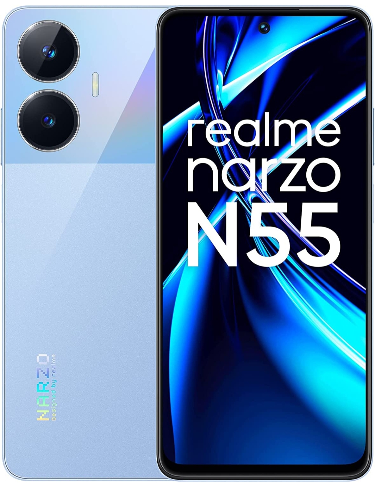 Realme narzo N55 (Prime Black, 33W Segment Fastest Charging | Super High-res 64MP Primary AI Camera
