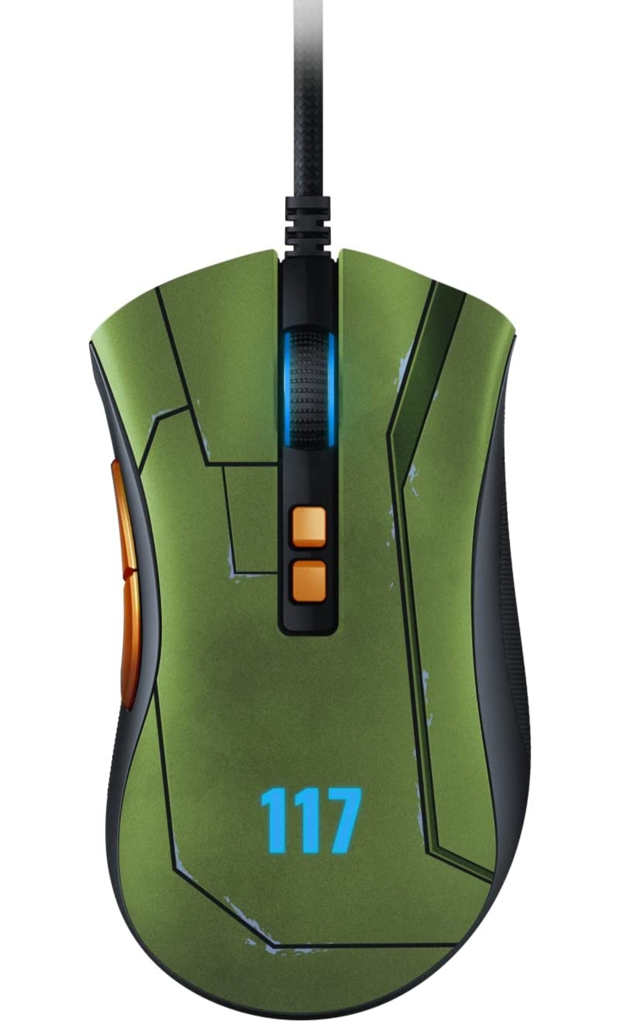 Razer DeathAdder V2 – Wired Gaming Mouse – Halo Infinite Edition – RZ01-03210300-R3M1, Black
