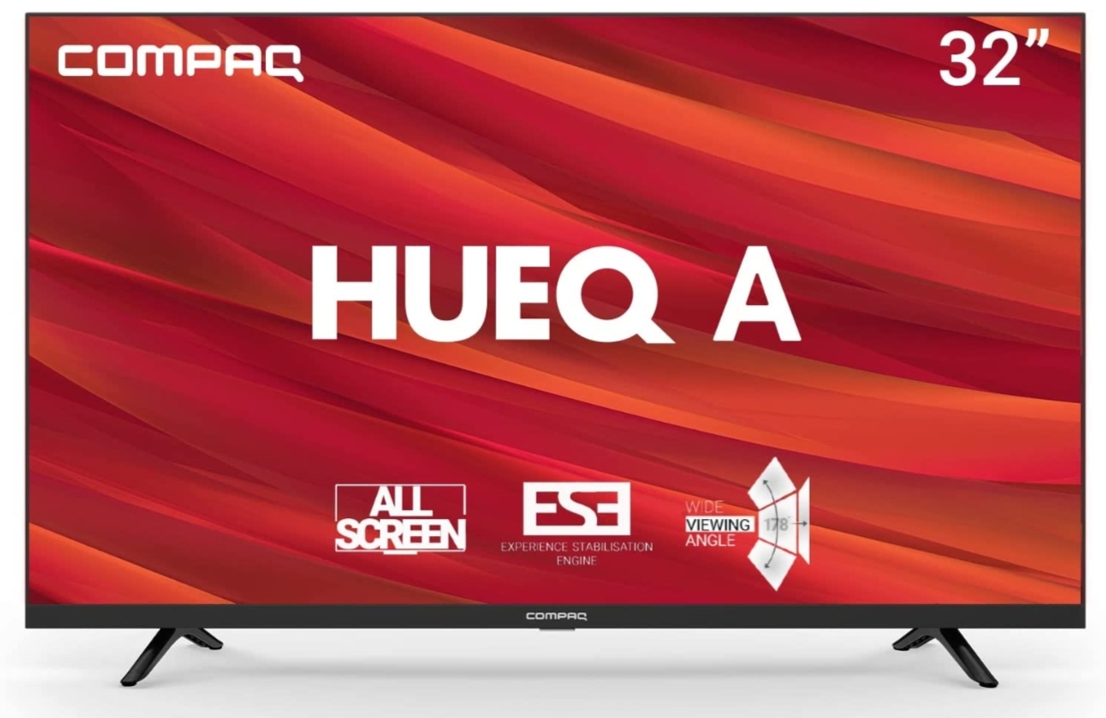 Compaq 80 cm (32 inches) HUEQ A Series HD Ready LED TV CQW32HDNS (Black)
