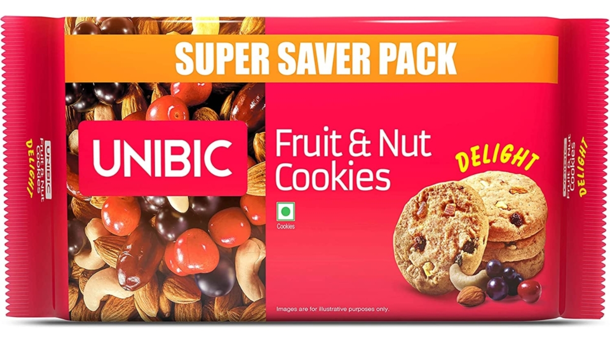 UNIBIC Fruit & Nut Cookies, 500 g