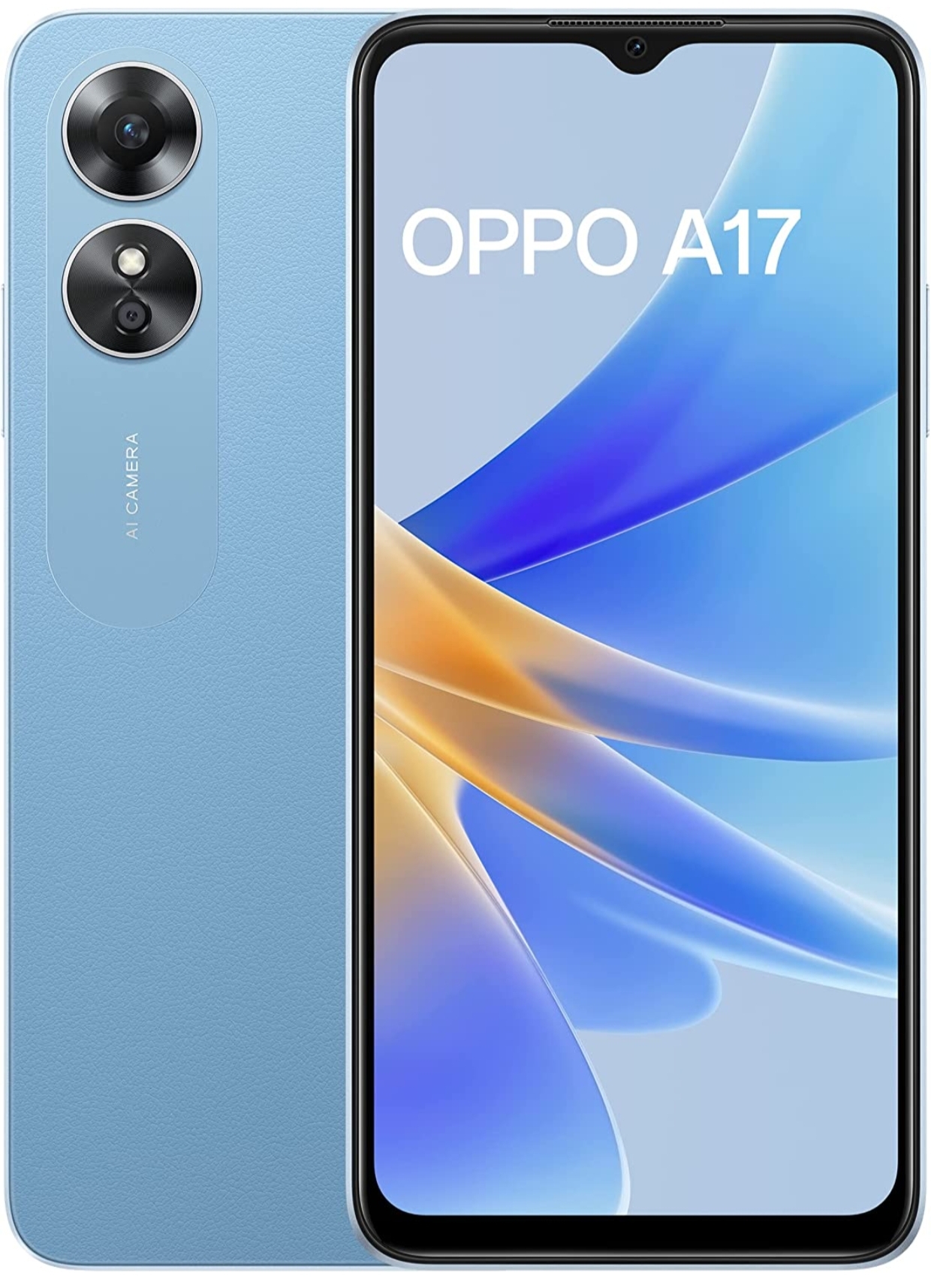 Oppo A17 (Lake Blue, 4GB RAM, 64GB Storage)