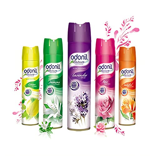 Odonil Room Air Freshner Spray, Citrus Fresh – 220 ml | Nature Inspired Fragrance for Home & Office | Long Lasting Fragrance