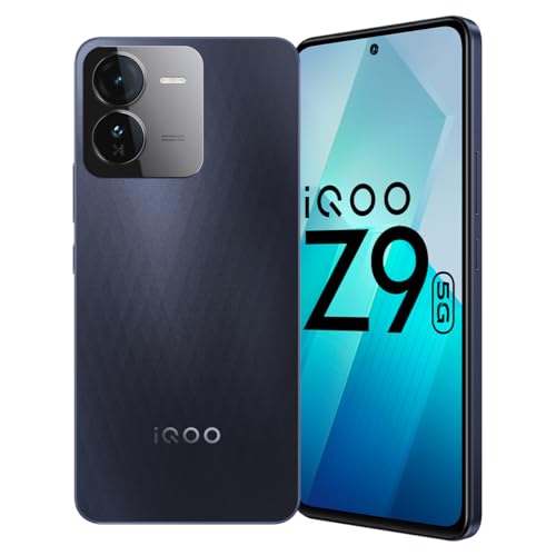 IQOO Z9 5G (Graphene Blue, 8GB RAM, 128GB Storage) | Dimensity 7200 5G Processor | Sony IMX882 OIS Camera | 120Hz AMOLED with 1800 nits Local Peak Brightness | 44W Charger in The Box