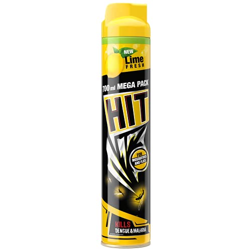 HIT Flying Insect Killer – Mosquito & Fly Killer Spray (700ml) | Lime Fragrance | Instant Kill | Protection from Dengue & Malaria, pack of 1