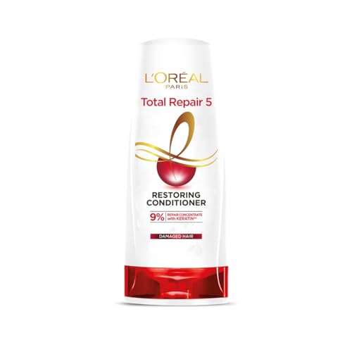 L’Oreal Paris Conditioner, For Damaged and Weak Hair, With Pro-Keratin + Ceramide, Total Repair 5, 180ml