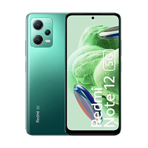 Redmi Note 12 5G Frosted Green 4GB RAM 128GB ROM | 1st phone with 120Hz Super AMOLED and Snapdragon® 4 Gen 1 | 48MP AI Triple camera