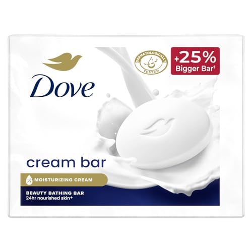Dove Cream Beauty Bar – Soft, Smooth, Moisturised Skin, 3×125 g