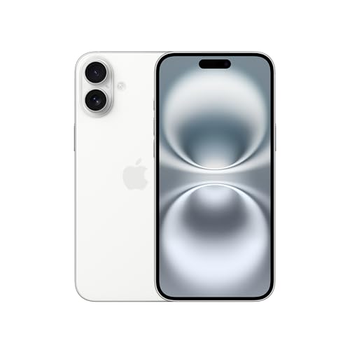iPhone 16 Plus 128 GB: 5G Mobile Phone with Camera Control, A18 Chip and a Big Boost in Battery Life. Works with AirPods; White
