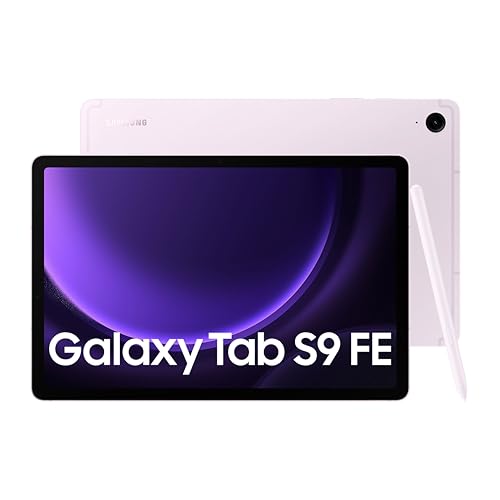 Samsung Galaxy Tab S9 FE, S Pen in-Box, 27.69 cm (10.9 inch) Display, RAM 6 GB, ROM 128 GB Expandable, Wi-Fi, IP68 Tablet, Lavender