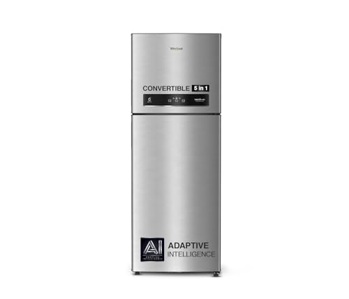 Whirlpool 431 L 2 Star IntelliFresh Convertible Inverter Frost Free Double Door Refrigerator (IF INV CNV 480 ALPHA STEEL-Z, 2S, 2023 Model)