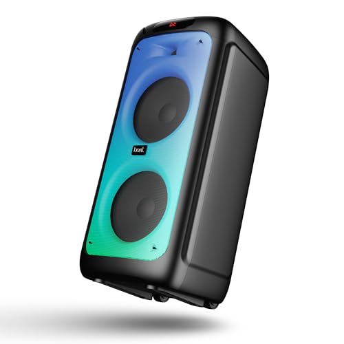 boAt Partypal 390/400 Speaker w/ 160 W Signature Sound, Karaoke with 2 Microphone Input Ports, Up to 6 hrs Playtime, EQ Modes, TWS Mode, Bluetooth v5.3, AUX Port, & USB Type-C Port(Space Black)