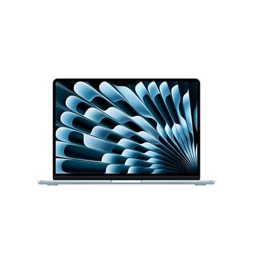 Apple 2025 MacBook Air (13-inch, Apple M4 chip with 10-core CPU and 8-core GPU, 16GB Unified Memory, 256GB) – Sky Blue