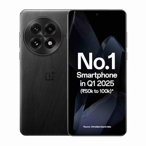 OnePlus 13 | Smarter with OnePlus AI | Lifetime Display Warranty (12GB RAM, 256GB Storage Black Eclipse)