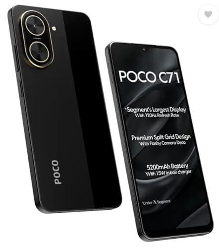 POCO C71, Power Black (6GB, 128GB)