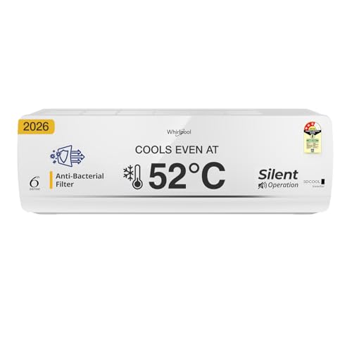 Whirlpool 2 Ton 3 Star, New star rated, 3D cool Inverter Split AC (3D Cool 20T 3S INV EXP S6M3PP0, Copper, Convertible 4-in-1 Cooling Mode, HD Filter White)