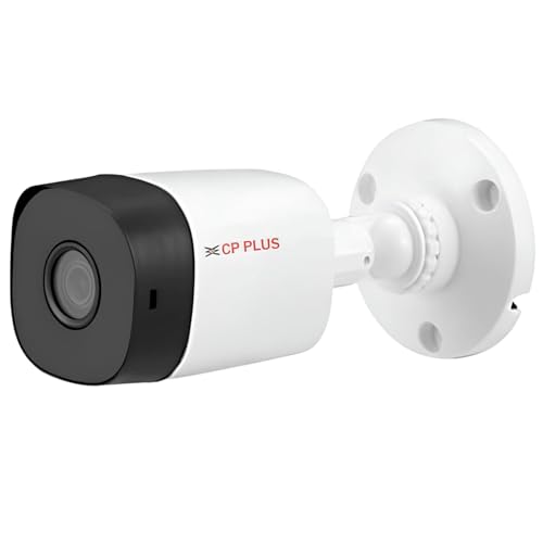 CP Plus 2.4MP IR Bullet Camera with Support Built in Mic | 1080P Full HD Recording | Max 30fps| Illumination Range of 20 Mtrs, IP67 – CP-URC-TC24PL2C Support Built-in Mic [CP-URC-TC24PL2C-V3]