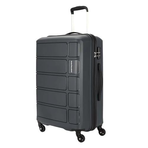Kamiliant American Tourister Harrier|Cabin Trolley Bag Small Size (56 cms) for Travel| Hard Case Polypropylene (PP) Suitcase|360° 4-Wheel Spinner Luggage Trolley|Combination Lock|Iron Grey