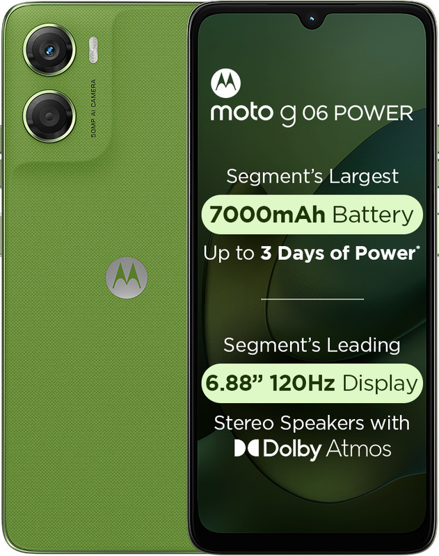 MOTOROLA g06 power (Pantone Tendril, 64 GB)(4 GB RAM)