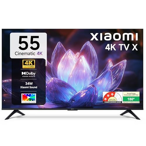 Xiaomi (139 cm) 55 inch Smartchoice X 4K Ultra HD Smart | Dolby Vision | 120Hz Game Booster | Eye Care Mode | Google TV | L55MB-AIN